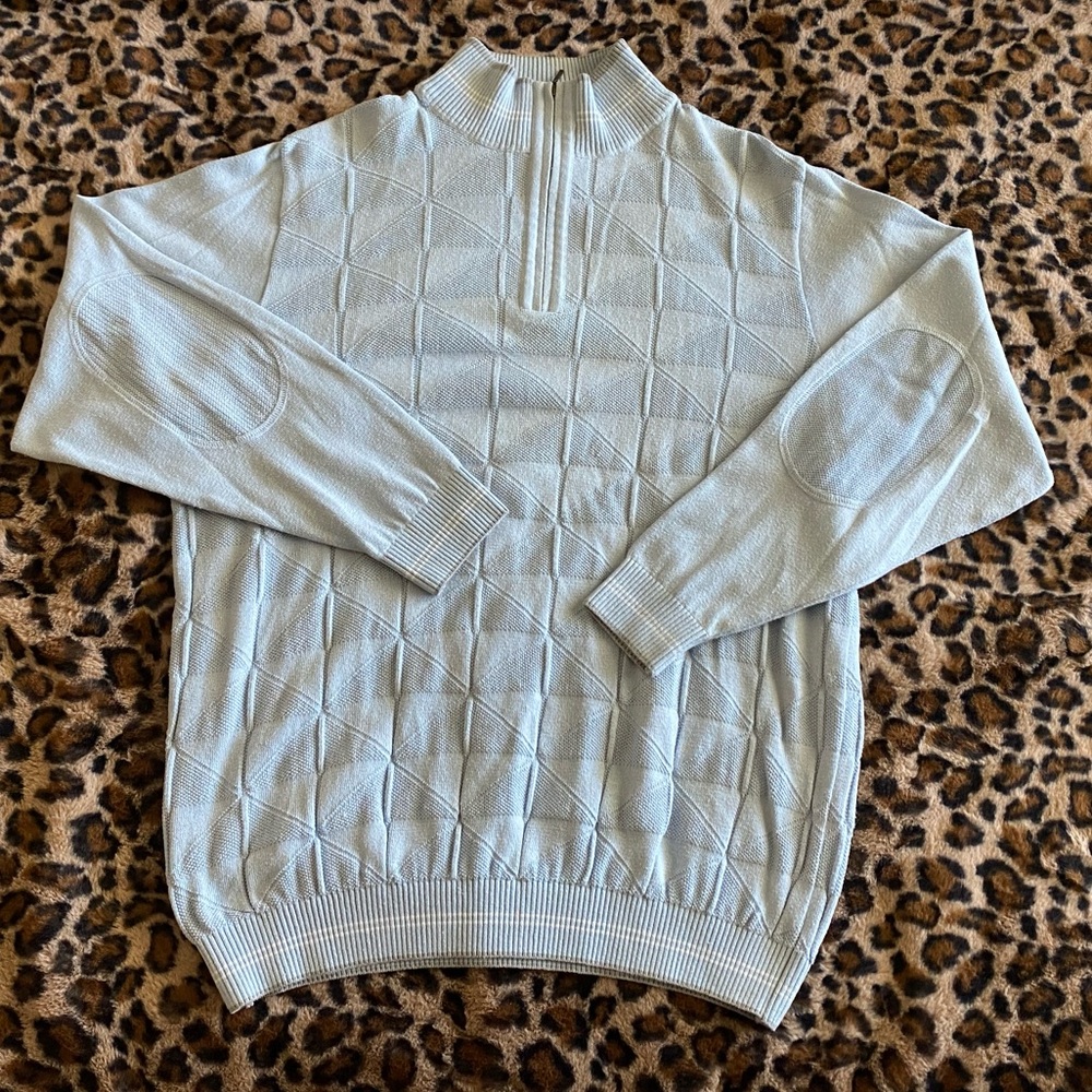 🎀 light blue St. Croix zip up sweater